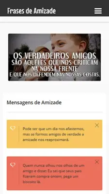 Frases de Amizade ! android App screenshot 1